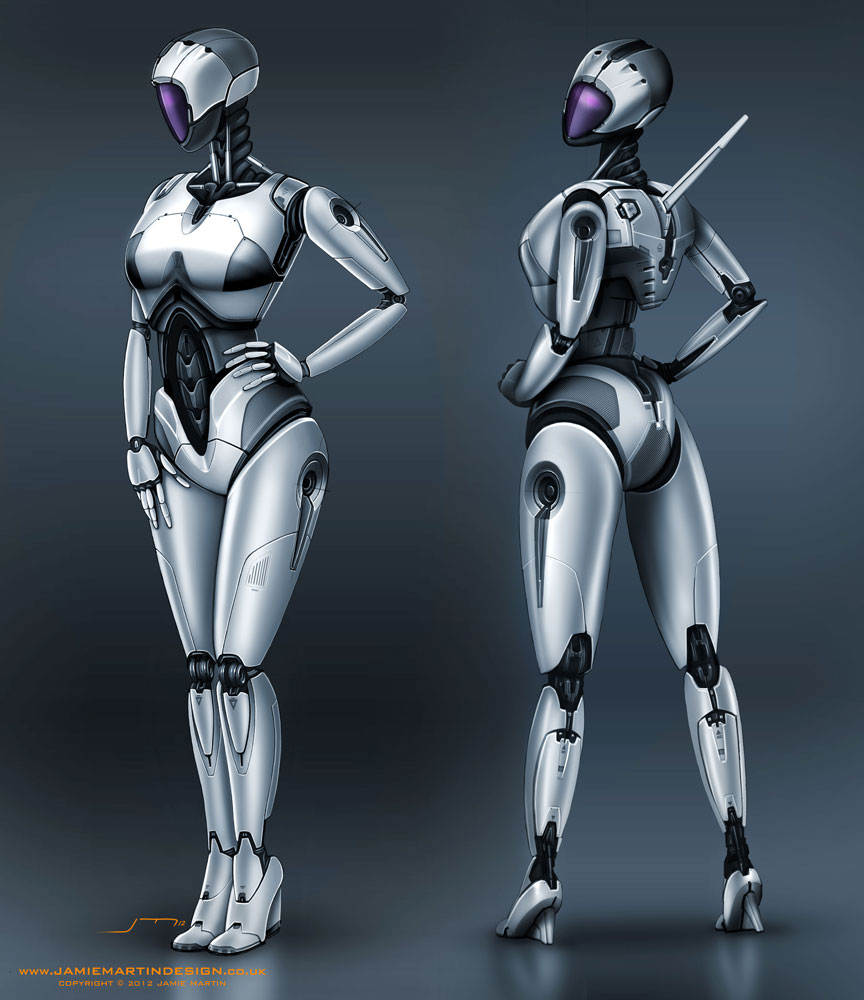 Cgtalk P I T G I R L Female Robot Concept Design 