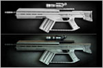 'A/SRH-C1 Rifle' Concept Design (3D Wireframe)