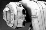 C.R.A.B. Police Robot Concept Design (3D Wireframe)