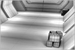 'Clean-Room' Futuristic Environment Concept Design (3D Wireframe)