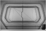'Clean-Room' Futuristic Environment Concept Design (3D Wireframe)
