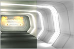 'Firing Range' Futuristic Environment Concept Design (3D Wireframe)