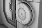 'Firing Range' Futuristic Environment Concept Design (3D Wireframe)