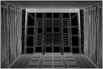 'Industrial Chamber' Environment Concept Design (3D Wireframe)