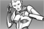 'Pitgirl' Robot Concept Design