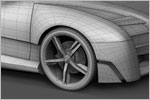 'SHC' Concept Car Design (3D Wireframe)